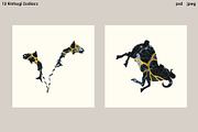 Kintsugi Zodiacs Vol.2 - PSD, JPEG, an Object Illustration by Kessens (Thumbnail 5 of 9)
