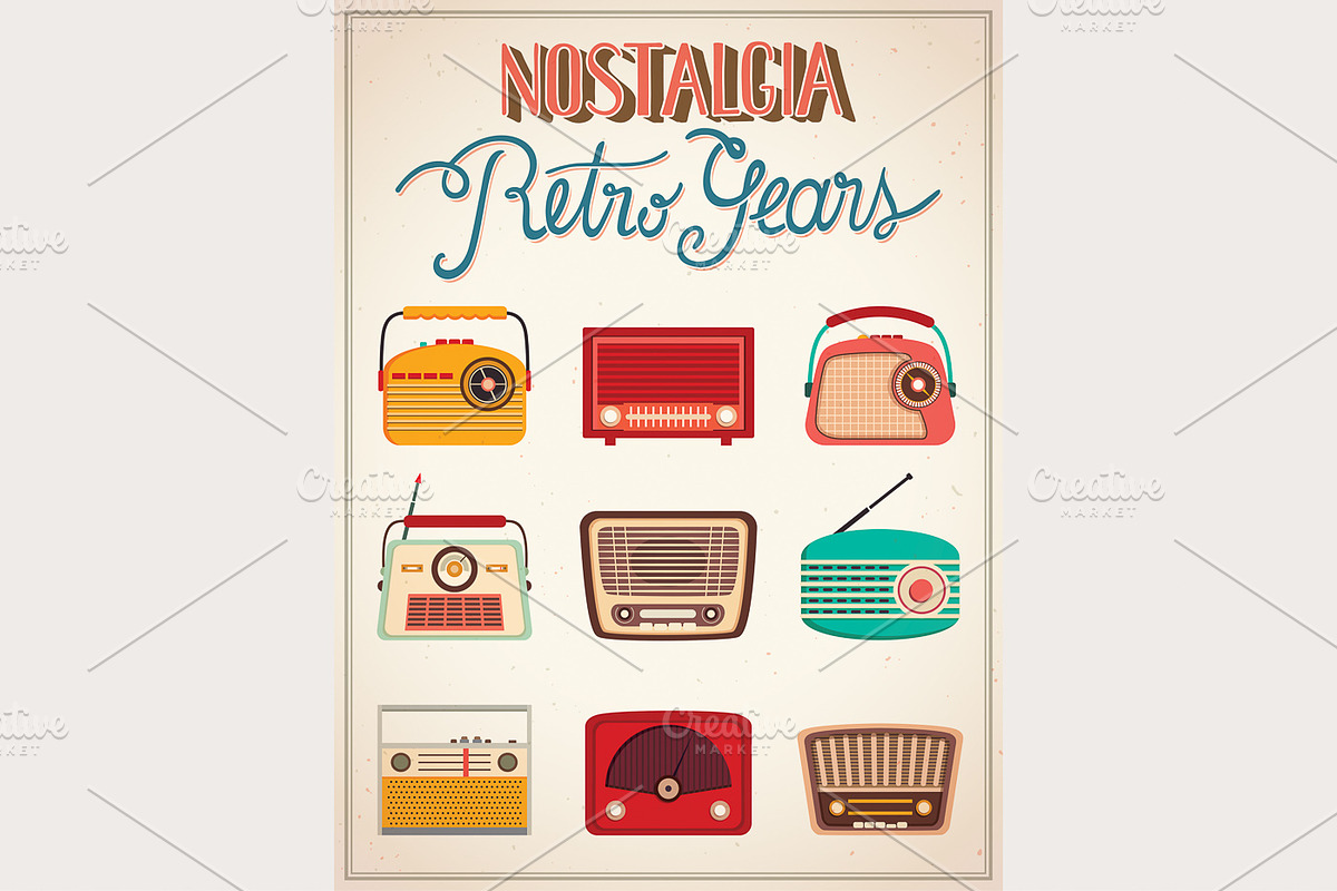 Retro Gears (vector pack), an Illustration by Inkant Studio (Photo 3 of 3)