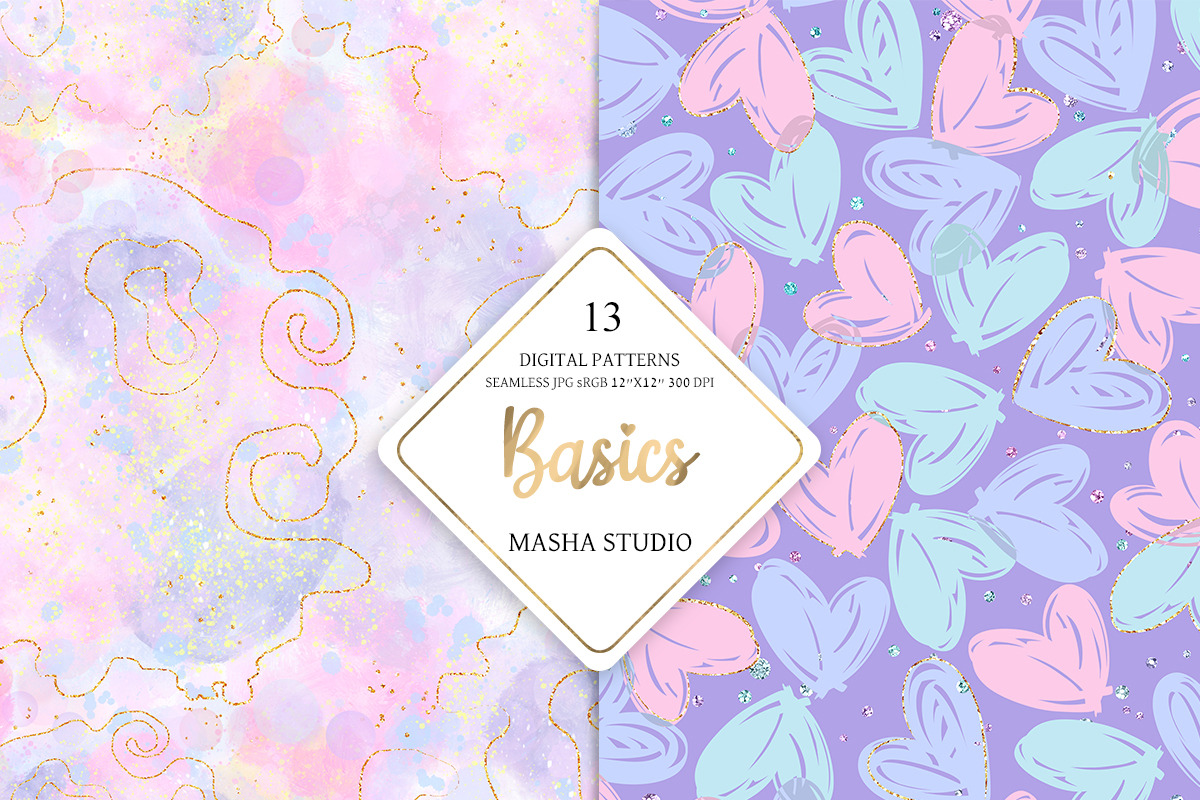 Gymnastics Basic Digital Papers, a Pattern Graphic by Masha  Studio (Photo 3 of 7)