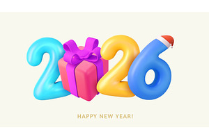 Happy New Year 2026., an Object Illustration by ModVector