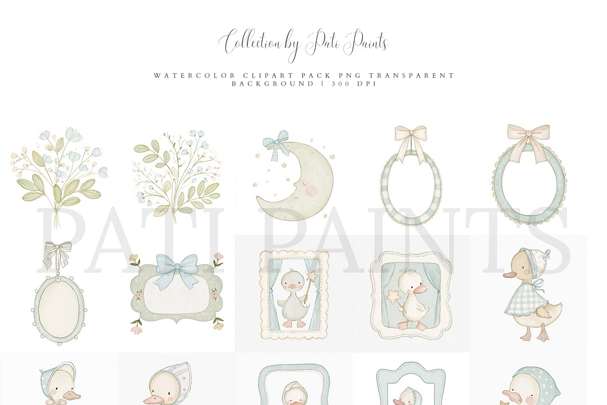 Baby Shower Nursery Clipart, an Object Graphic by Pati Paints (Photo 8 of 12)