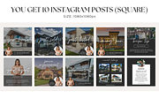 Real Estate Instagram Templates, a Social Media Template by BrandhavenStudio (Thumbnail 3 of 11)