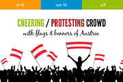 Cheering Crowd Austria, a Person Illustration by Albert Does Stuff (Thumbnail 1 of 3)