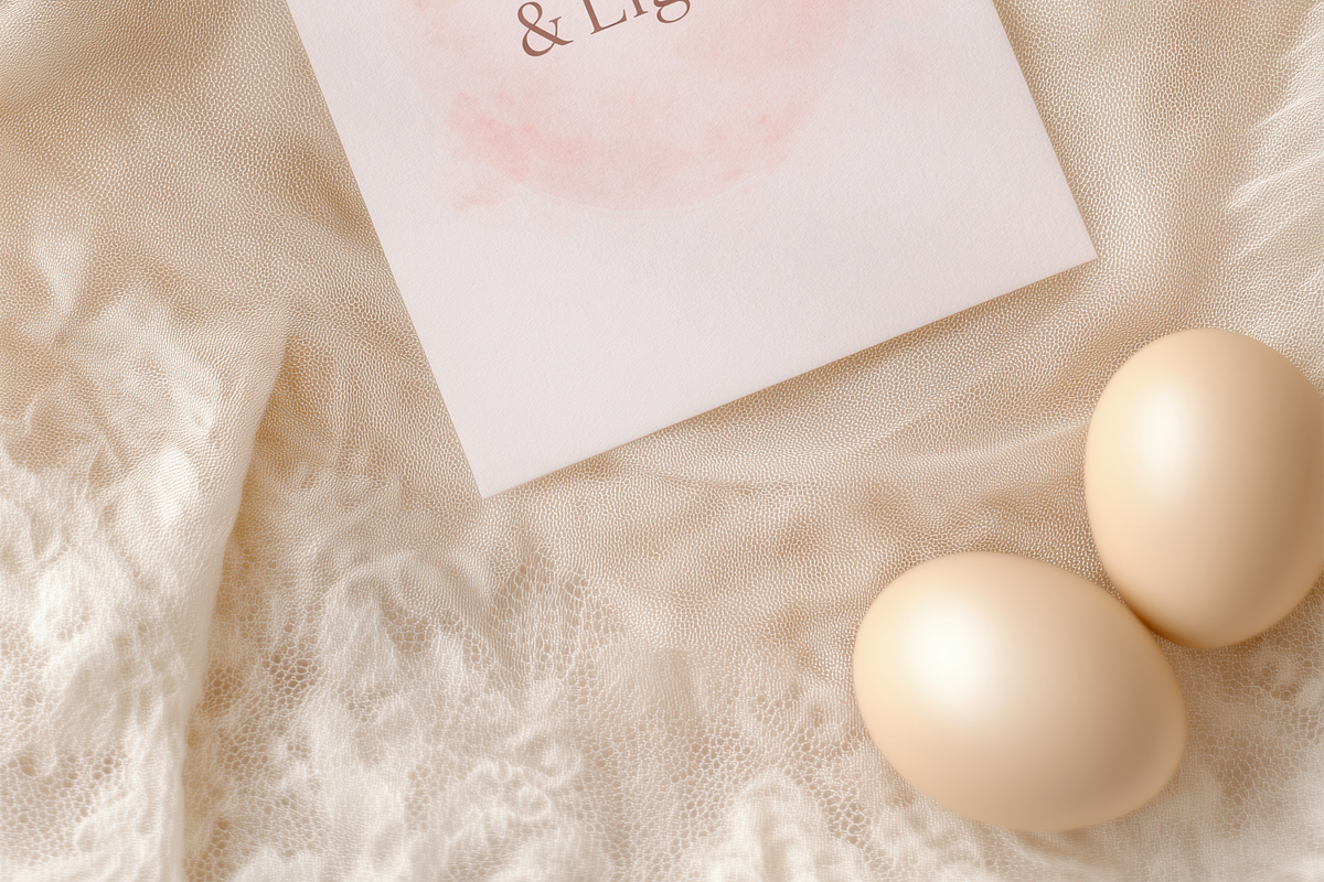 Rococo Easter Greeting Card Mockup, a Product Mockup by Serenefeeling (Photo 4 of 6)