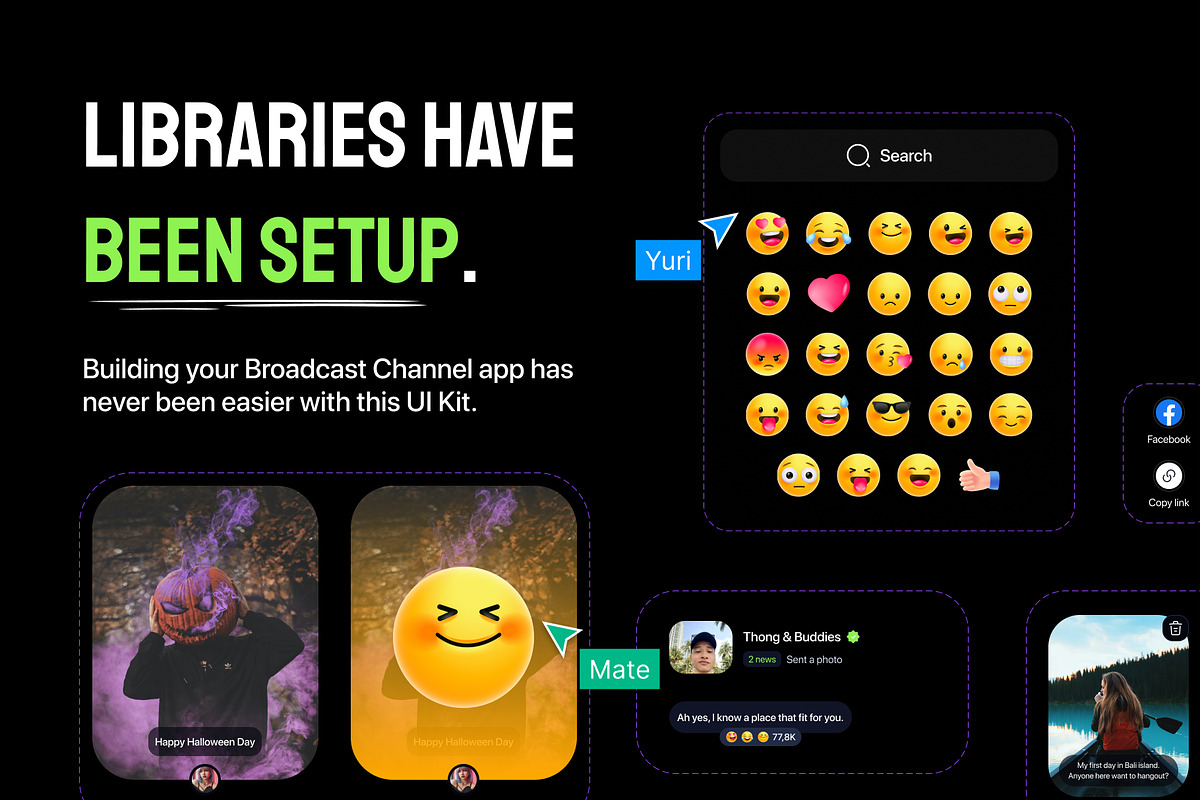 Broadcast Channels App UI Kit, an UI Kit Template by sythongnguyen777 (Photo 4 of 7)