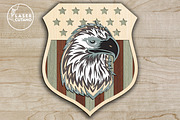 Eagle Multilayer Wall Decor,Cut File, a Templates & Theme by LaserCutano (Thumbnail 2 of 7)