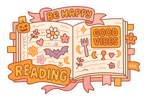 Reading and good vibes illustration, an Illustration by Dvoevnore photos