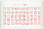 50 Blush Instagram Highlight Covers, a Social Media Template by Moon Starer Studio (Thumbnail 2 of 3)
