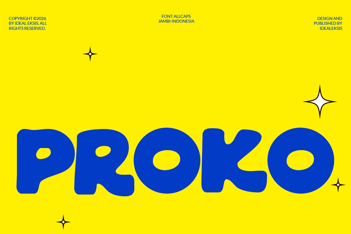 Proko - Typeface, a Sans Serif Font by Ideal Eksis (Photo 1 of 7)
