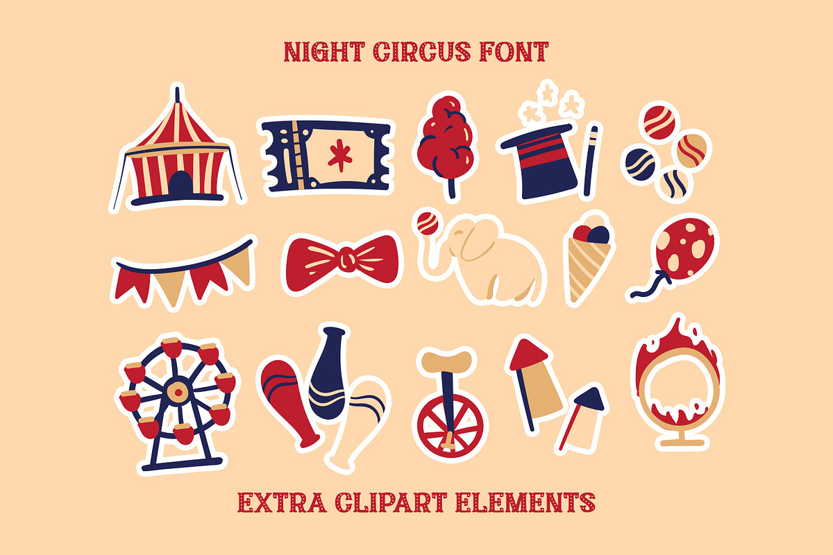 Night Circus, a Script Font by yumnatype