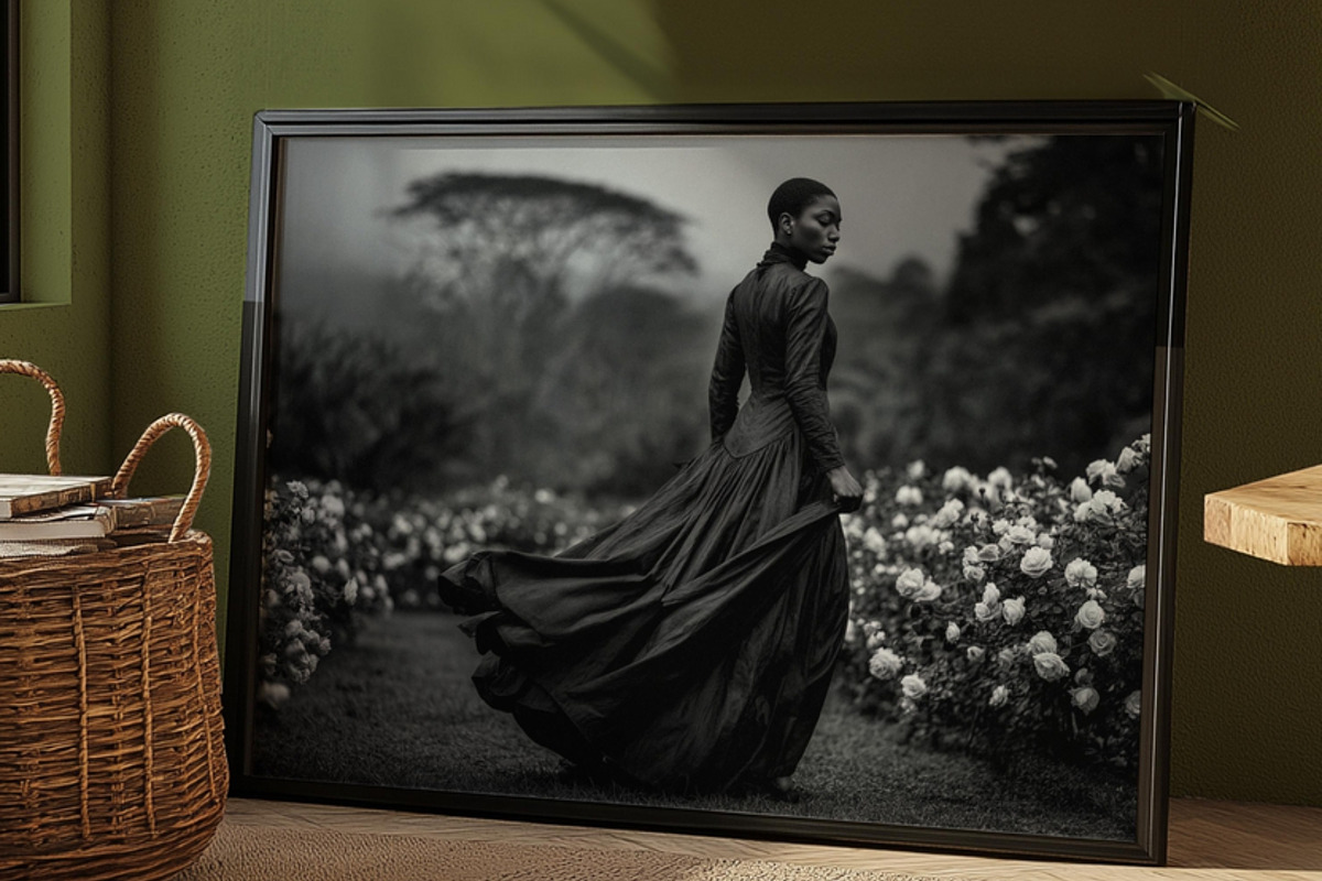 Victoria Era Black Wall Art Set, a Decorative Illustration by PrintablesByFranklyn (Photo 6 of 17)