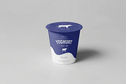 Yoghurt Cup Mock-up, a Packaging Mockup by zippypixelstudio (Thumbnail 8 of 9)