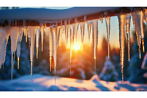 Close-up of glistening icicles, a Nature Photo by Igor Tichonow