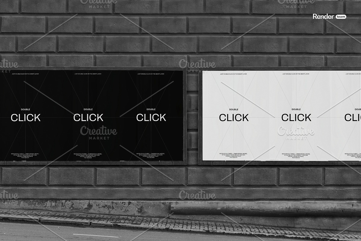 Advertising Posters Mockup Set, a Mockup by Renderteam (Photo 9 of 17)
