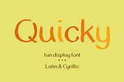 Quicky - fun handwritten font, a Font by Ptashka Design (Thumbnail 1 of 5)