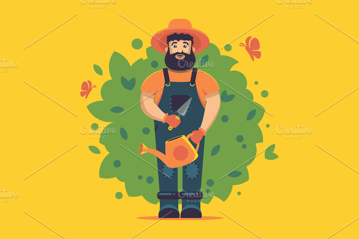 Gardener, an Illustration by Scredeck
