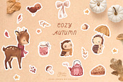 COZY AUTUMN Watercolor clipart, an Object Graphic by OlliArtDesign (Thumbnail 1 of 5)