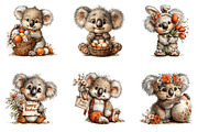 Whimsical Easter Koala Clipart, an Illustration by CreationArt (Thumbnail 2 of 7)
