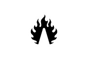 Letter A Fire Logo, a Branding & Logo Template by ganuDESIGN (Thumbnail 2 of 3)