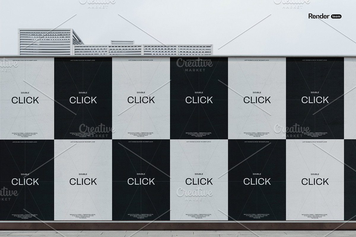 Advertising Posters Mockup Set, a Mockup by Renderteam (Photo 10 of 17)