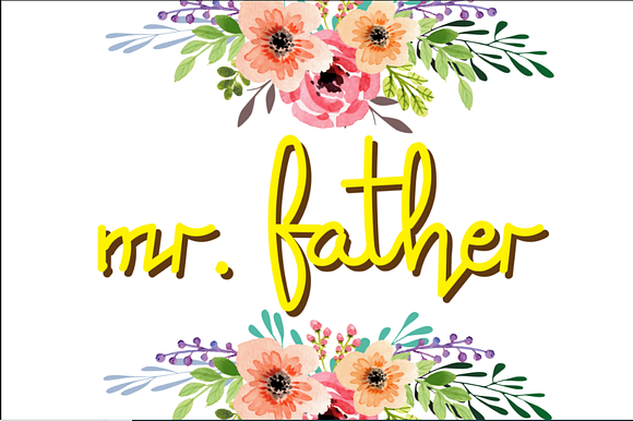 Father font preview 3