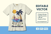 Paradise Beach, an Animal Illustration by Mangustudio (Thumbnail 2 of 3)