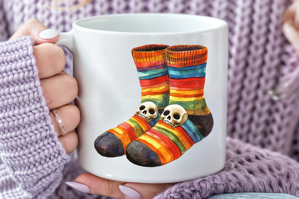 Neutral Spooky Halloween Clipart, a Seasonal Illustration by Rose Art (Photo 7 of 7)