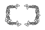 Butterfly Floral Vintage Frame Bundl, an Illustration by Creativeshirt (Thumbnail 4 of 51)