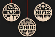 Personalized Christmas Tree Baubles, an Object Graphic by ThemeXDigital (Thumbnail 2 of 9)