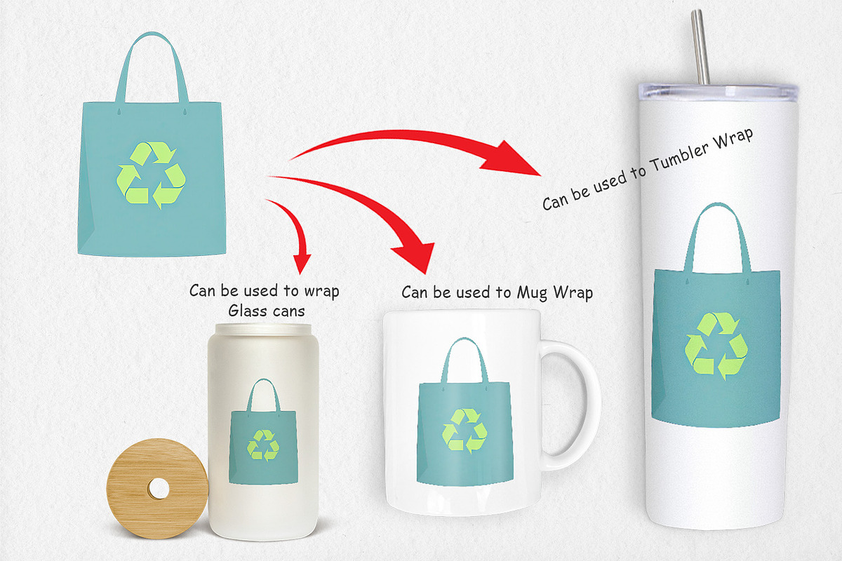 Eco Bag Clipart, a Graphic by Artnoy (Photo 4 of 5)