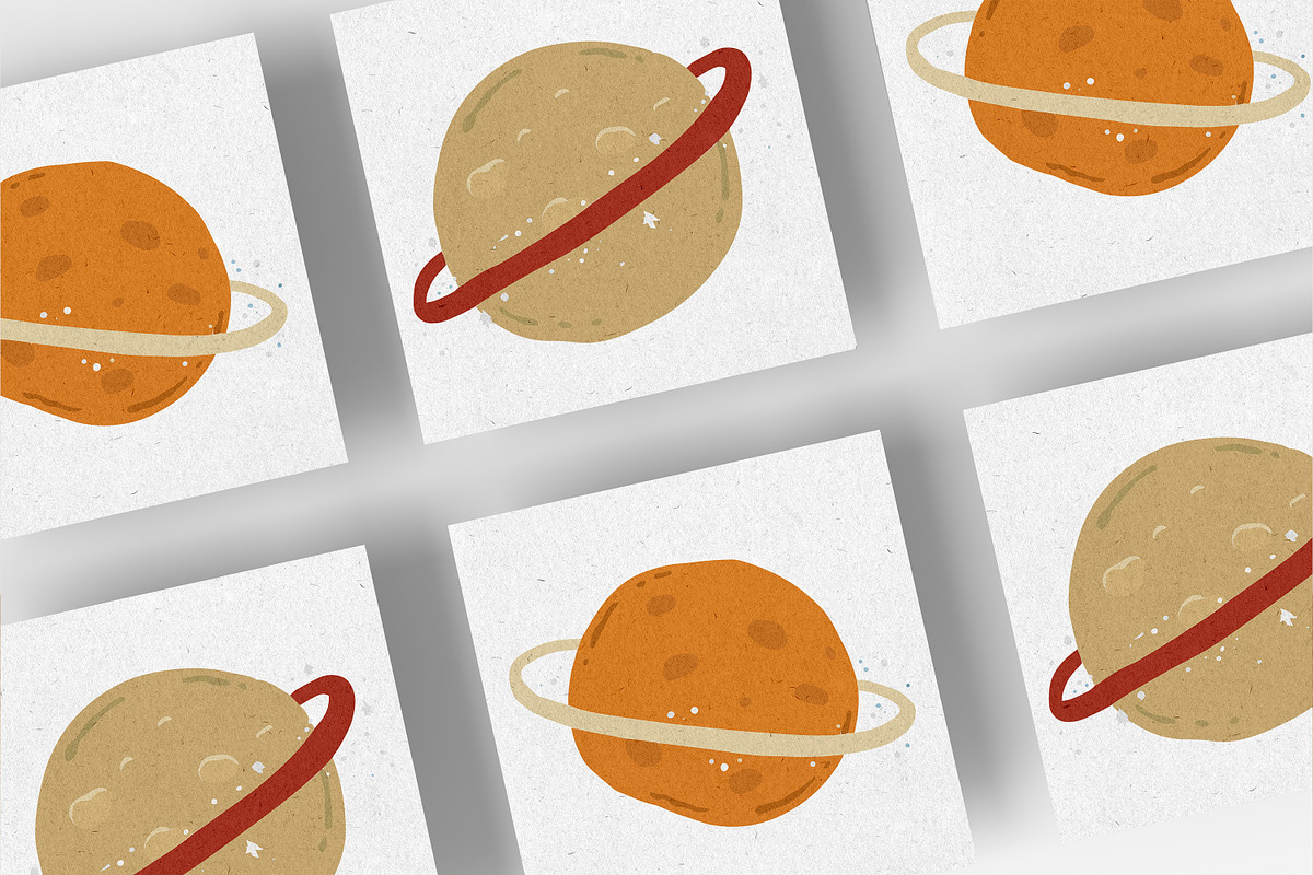 Cute Space element Vol 01, an Object Graphic by RizkaNurfazrina (Photo 5 of 6)