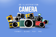 Camera 3D Icon Pack, an Object 3D Model by Murez Alsyad (Thumbnail 1 of 3)
