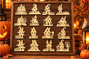Halloween Haunted House SVG Template, an Object Graphic by DreamCafeArt (Thumbnail 4 of 6)