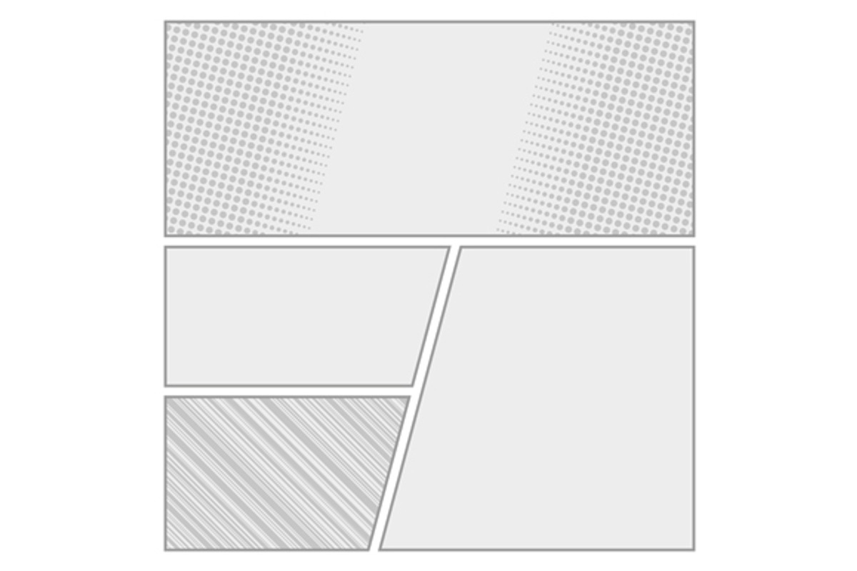 Comics pop art style blank layout, a Magazine Template by in8finity (Photo 2 of 4)