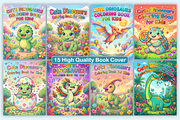 CUTE Dinosaurs Coloring PAGES, an Animal Illustration by Design Station (Thumbnail 4 of 4)