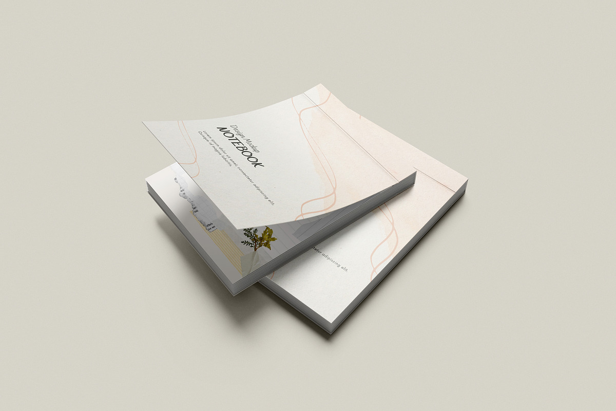 Notepad A6 Open Mockup, a Books & Magazine Mockup by Pexelcorner (Photo 4 of 9)