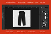 Realistic Streetwear Bundle 100, a Bottom Mockup by AtelierDuVow (Thumbnail 6 of 10)
