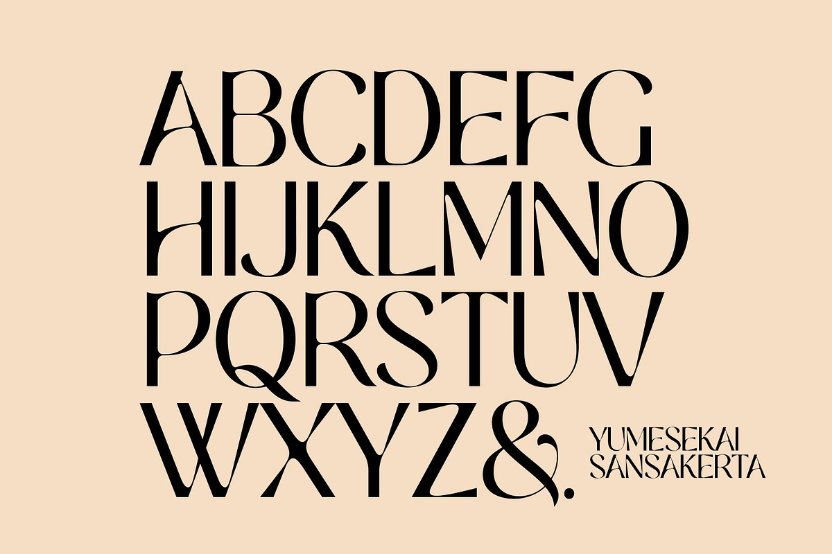 Yumesekai Typeface, a Sans Serif Font by INKSUN™ (Photo 6 of 11)