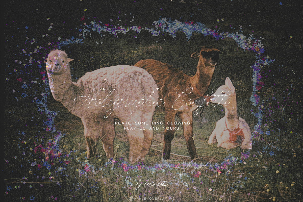 Holographic Confetti Overlays, a Texture Graphic by lerinartstudio (Photo 16 of 16)