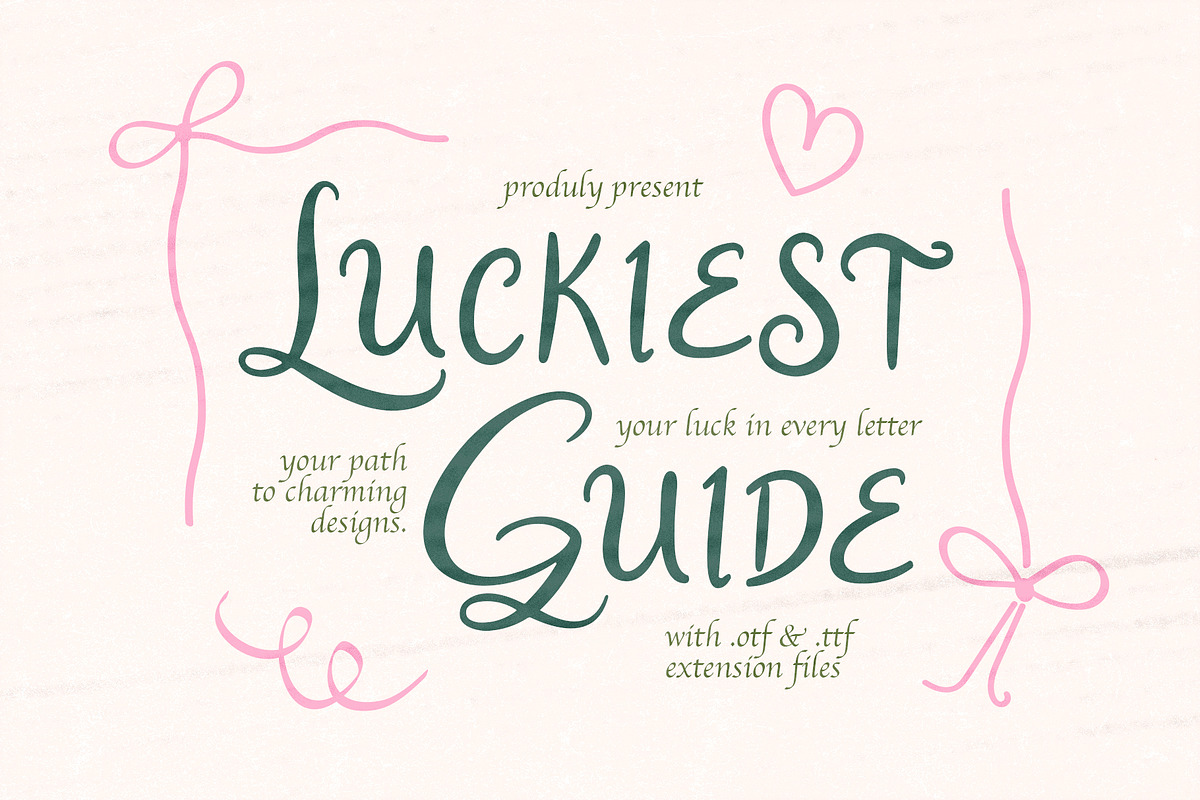 Luckiest Guide – Sweet & Playfull, a Handwritten Font by dailygraphic (Photo 1 of 9)