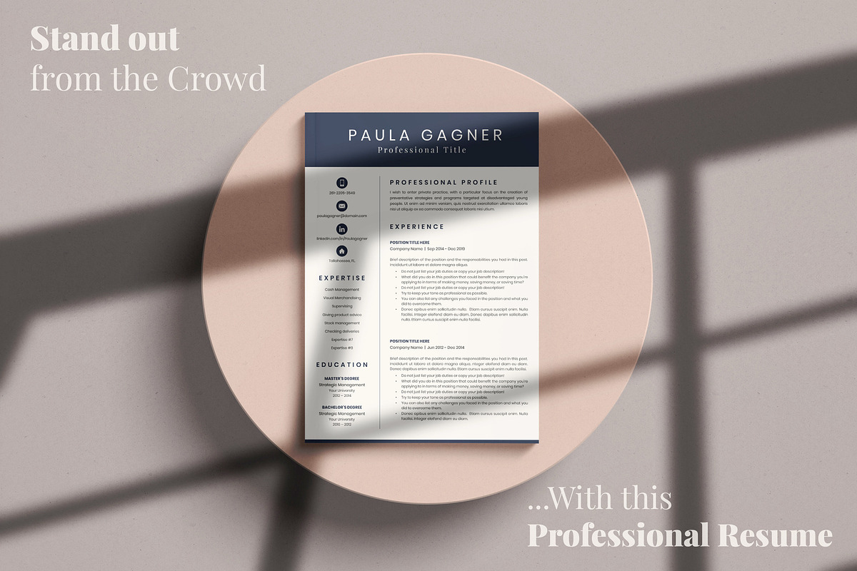 Accountant Resume CV with Experience, a Resume Template by HIRED Design Studio (Photo 17 of 18)