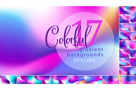 17 Colorful gradient background