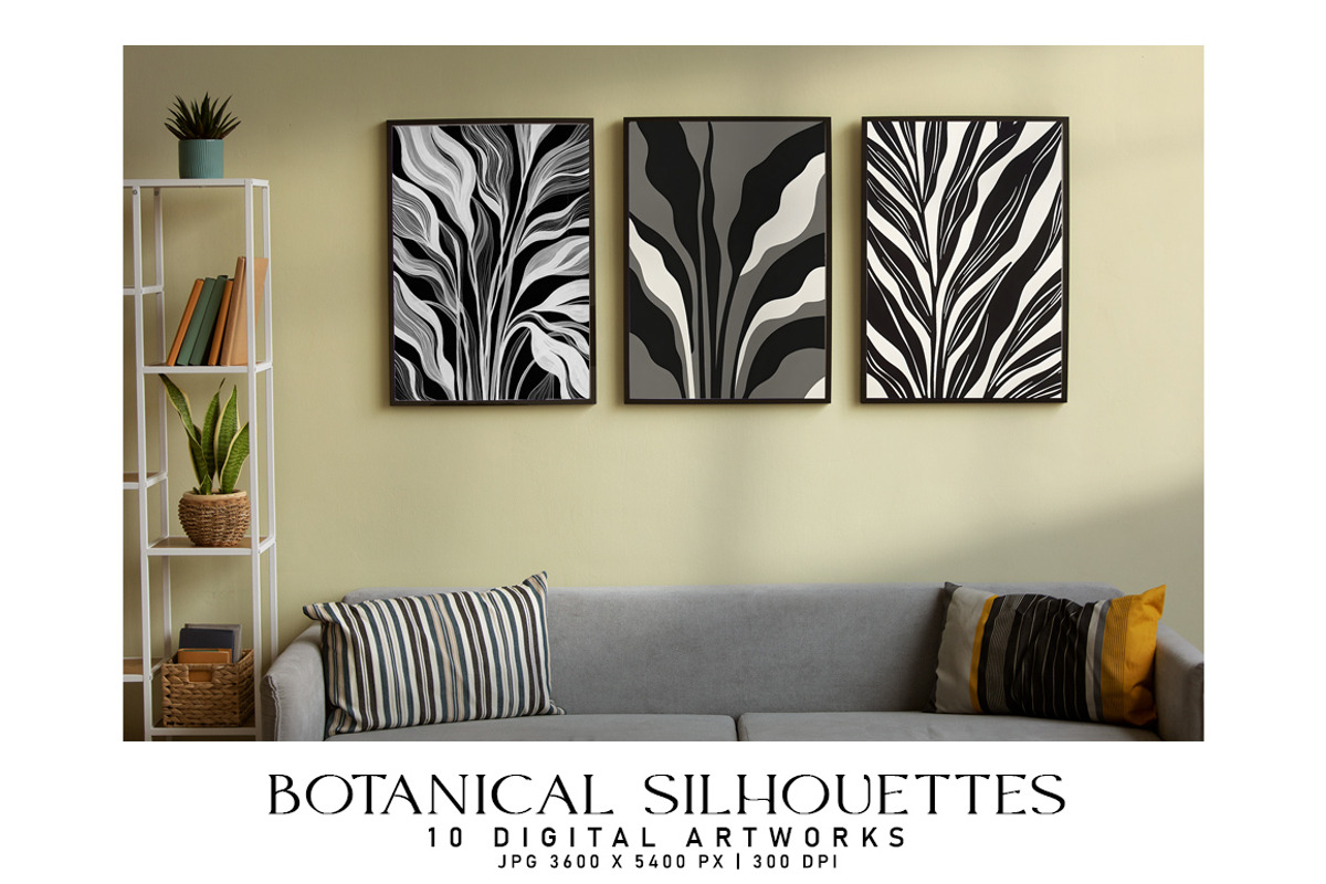 Botanical Silhouettes, a Decorative Illustration by Digital Art Creations (Photo 5 of 6)