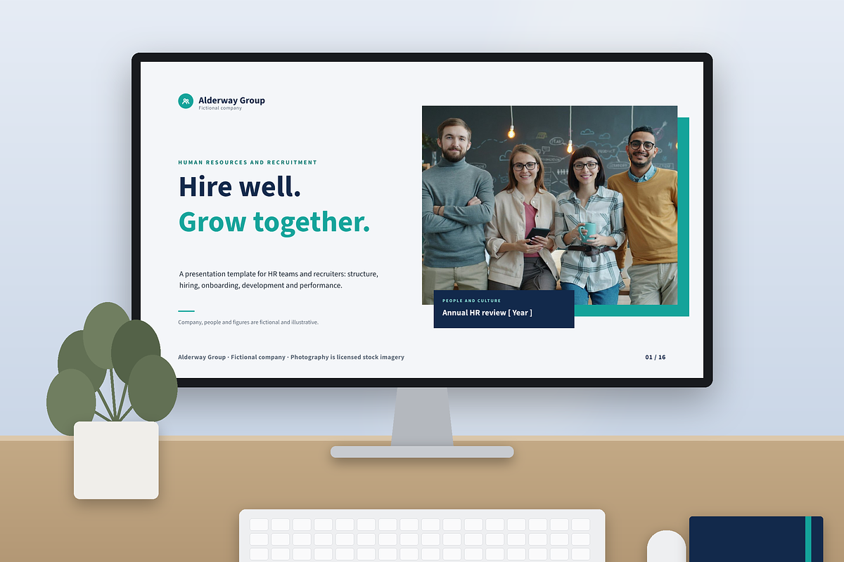HR & Recruitment Presentation, a Presentation Template by novexora (Photo 1 of 5)
