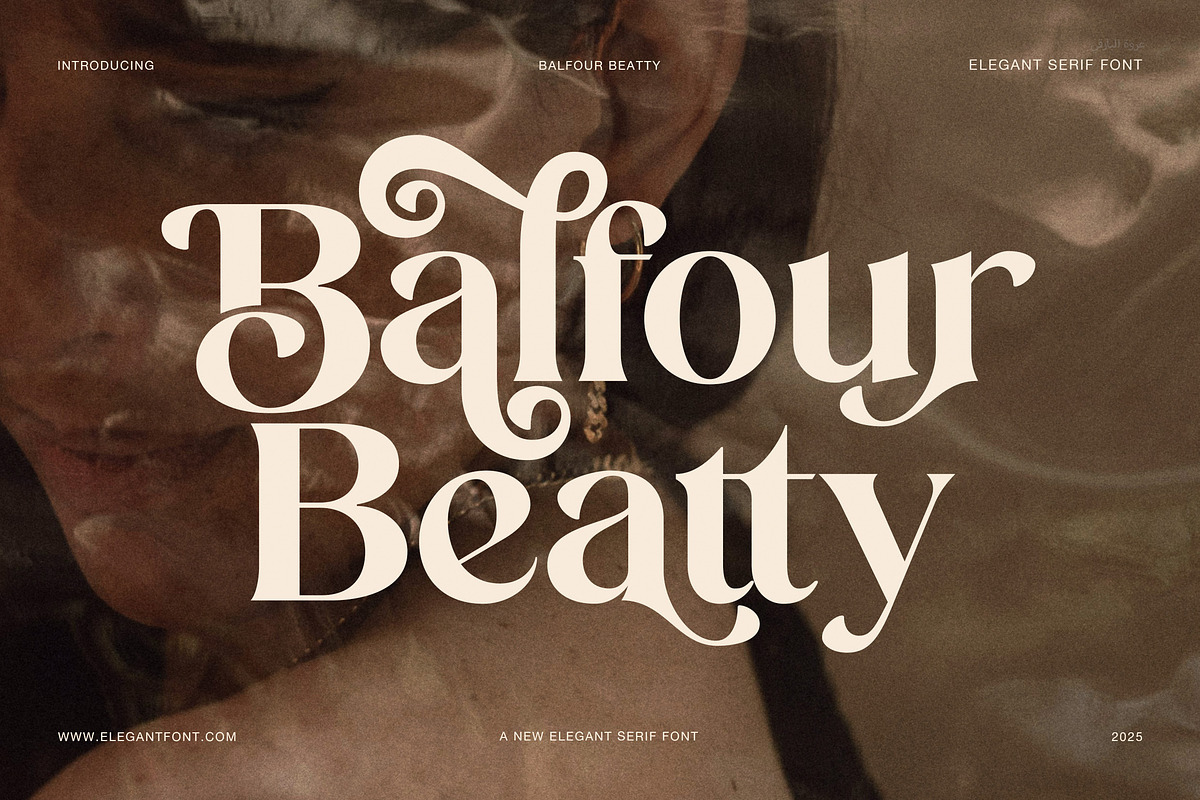 Balfour Beatty Elegant Serif Font, a Serif Font by Elegant Font (Photo 1 of 8)