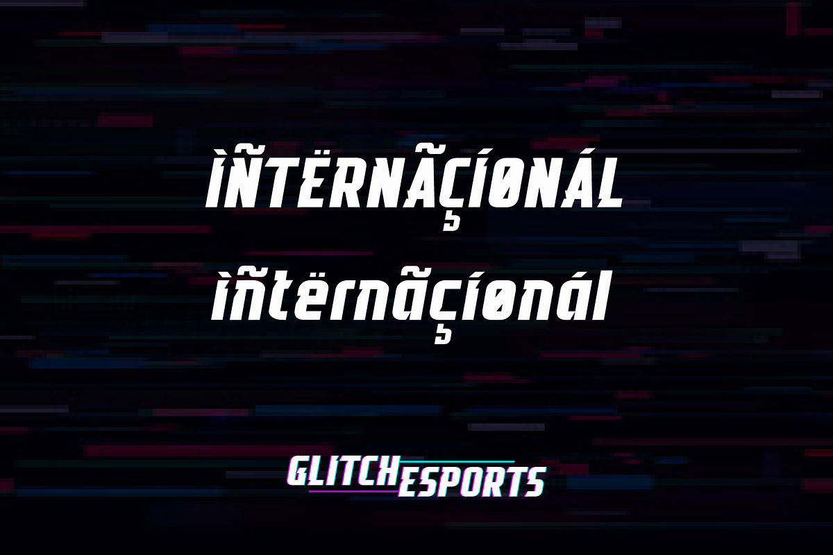 GLITCH ESPORTS DISPLAY FONT, a Font by Alphabet Agency (Photo 6 of 6)
