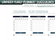 Undated Digital Planner- Succulents, a Stationery Template by Brenda Avila Designs (Thumbnail 3 of 4)