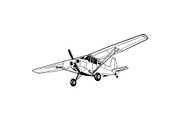 Rugged bush plane showcasing, a Transportation Illustration by LogosDen (Thumbnail 1 of 3)