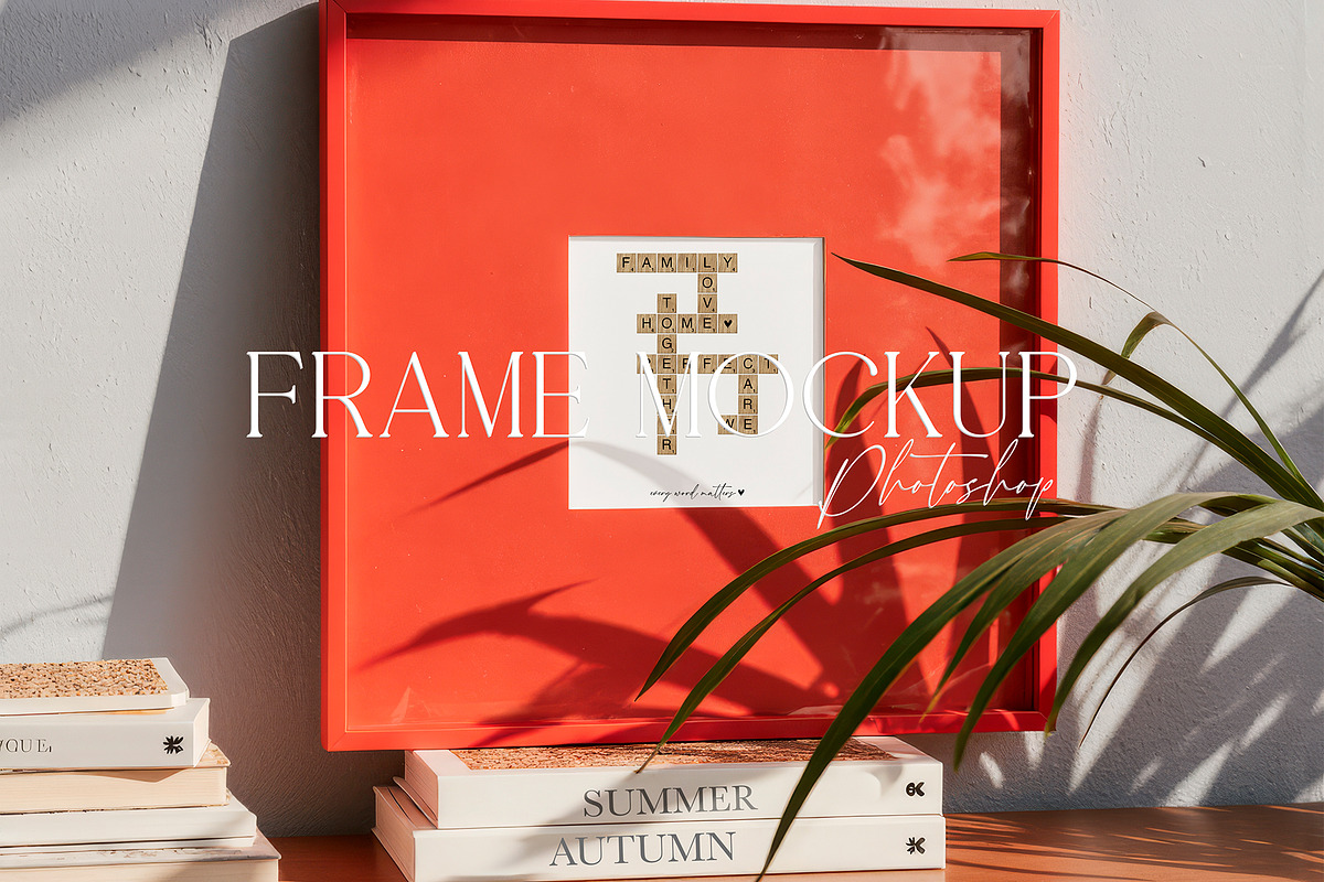 Mid Century Frame Mockup 30PSD, a Product Mockup by EkaterinaViArt (Photo 4 of 11)