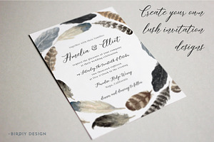 Rustic Watercolor Floral Design Kit